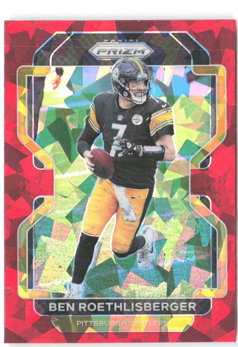 Ben Roethlisberger Panini Prizm - Red Ice 253 2021 Pittsburgh Steelers
