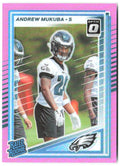Andrew Mukuba Donruss - Optic Rated Rookies Pink 380 2025 Philadelphia Eagles