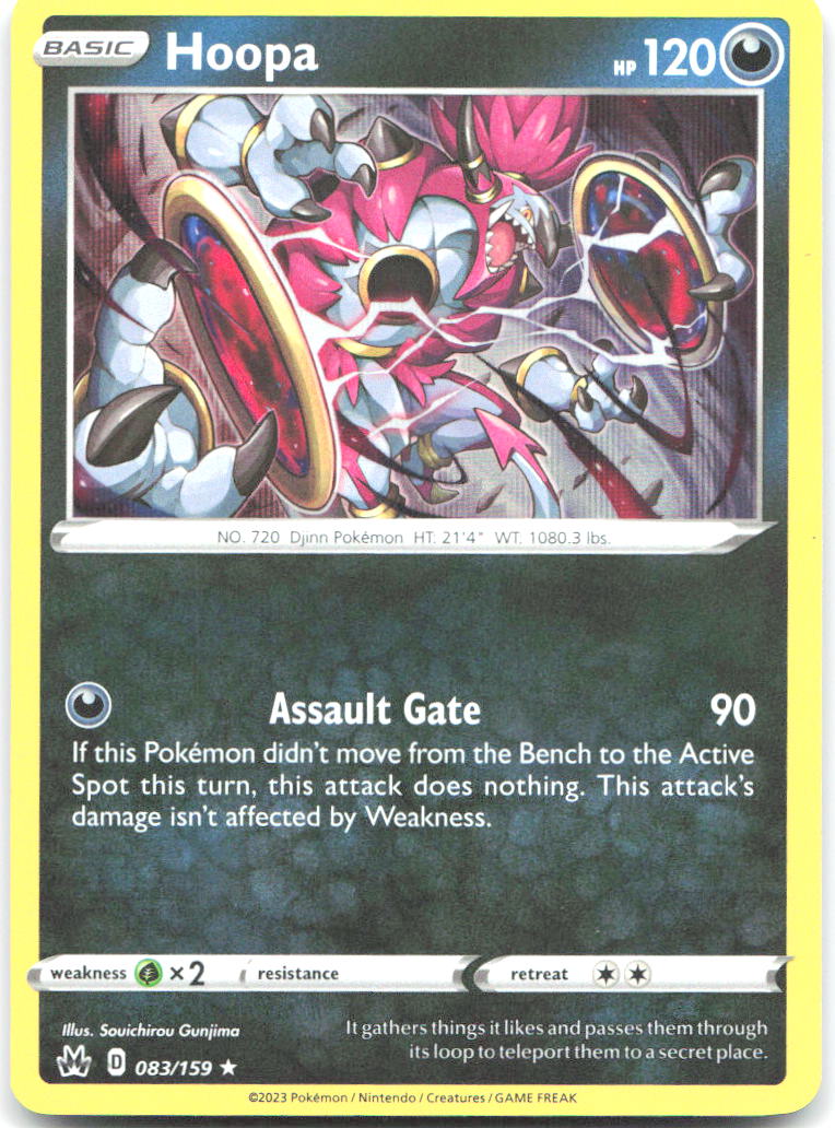 Hoopa Holo Rare SWSH: Crown Zenith 083/159 NM Souichirou Gunjima