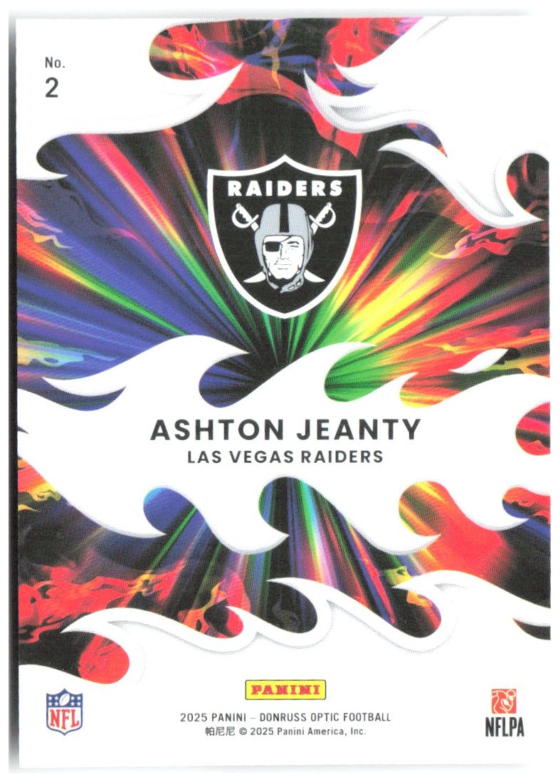 Ashton Jeanty Donruss Optic - Light It Up 2 2025 Las Vegas Raiders