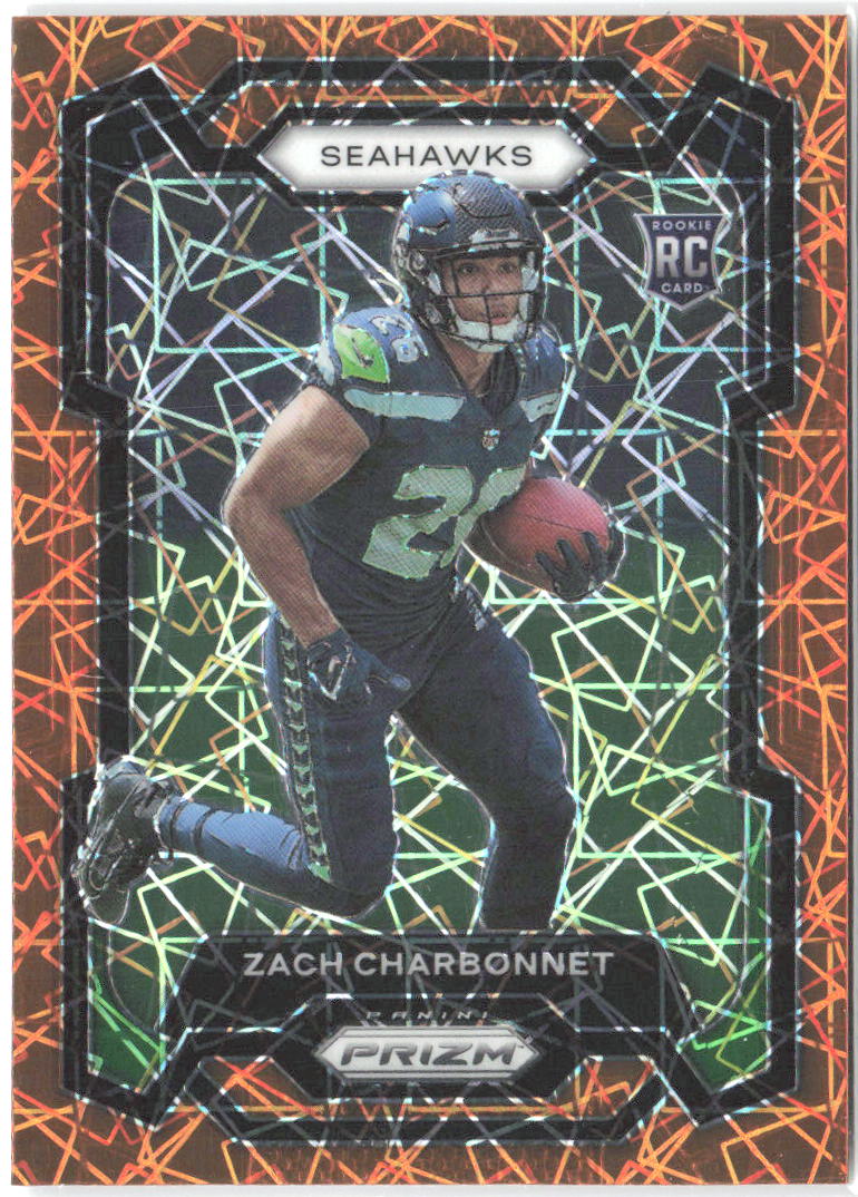 Zach Charbonnet Panini Prizm - Lazer 392 2023 Seattle Seahawks