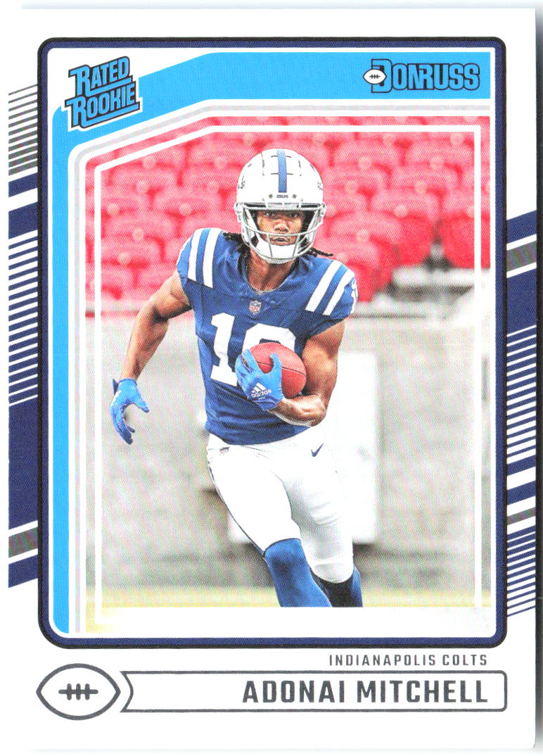 Adonai Mitchell Donruss 343 2024 Indianapolis Colts RC