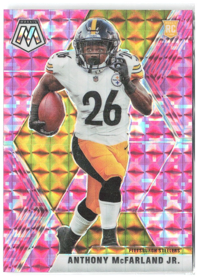 Anthony McFarland Jr. Panini Mosaic Prizm Camo Pink 237 2020 Pittsburgh Steelers