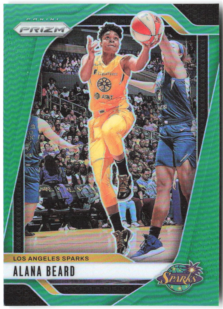 Alana Beard Panini Prizm WNBA - Green Prizms 85 2024 Los Angeles Sparks