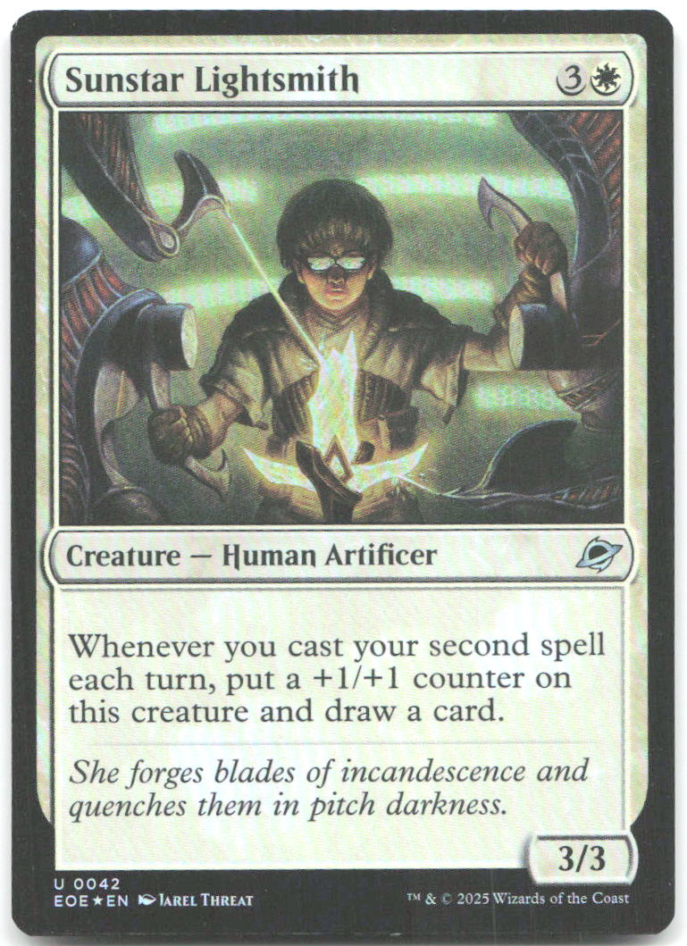 Sunstar Lightsmith Foil U Edge of Eternities 42 NM Jarel Threat