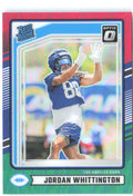 Jordan Whittington Donruss - Optic Rated Rookies Red and Green 352 2024 Rams