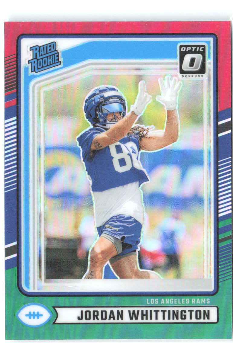 Jordan Whittington Donruss - Optic Rated Rookies Red and Green 352 2024 Rams