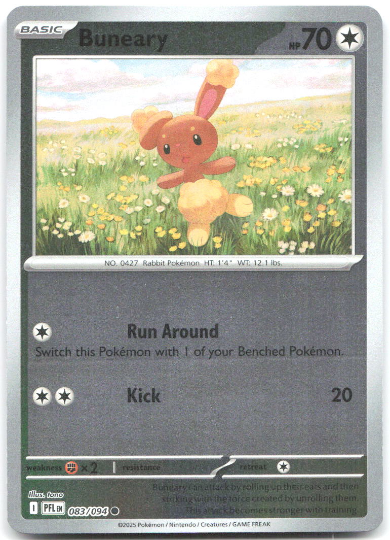 Buneary Reverse Holo Common ME02: Phantasmal Flames 083/094 NM tono