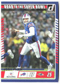 Josh Allen Donruss Road to the Super Bowl Divisional Round 4 2025 Buffalo Bills