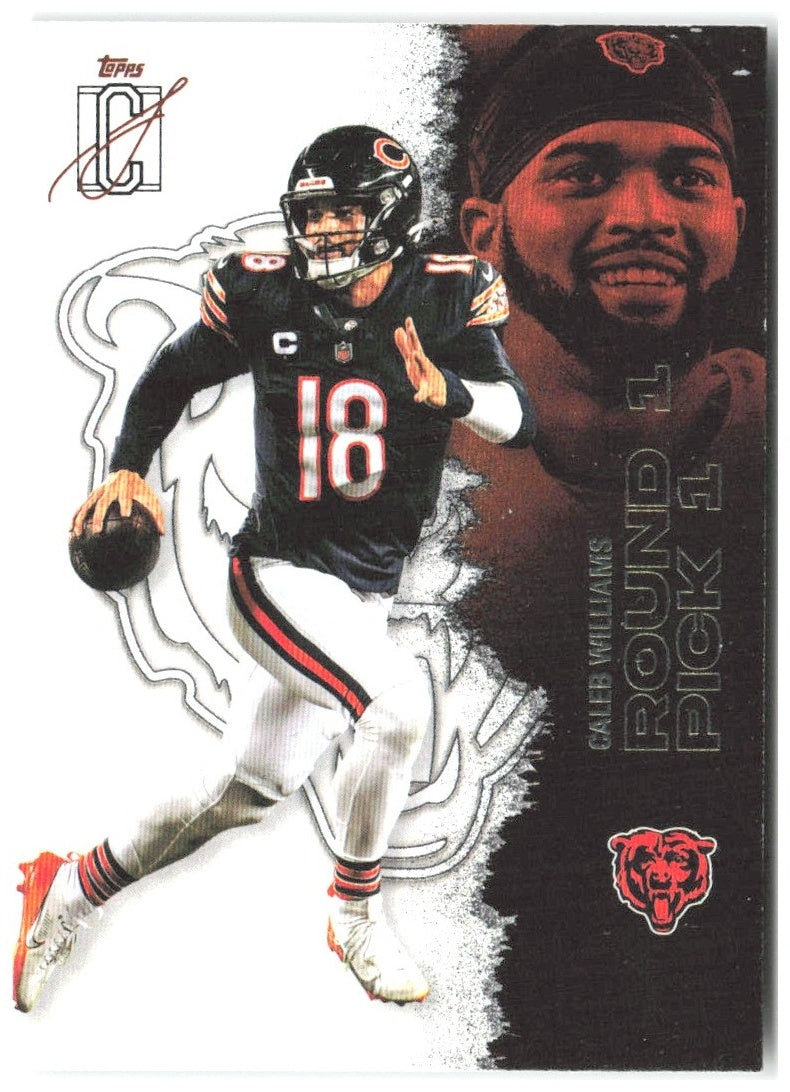 Caleb Williams Topps Signature Class 11 2025 Chicago Bears