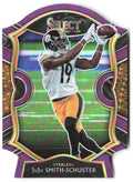 JuJu Smith-Schuster Select - Purple Prizm Die Cut 40 2020 Pittsburgh Steelers