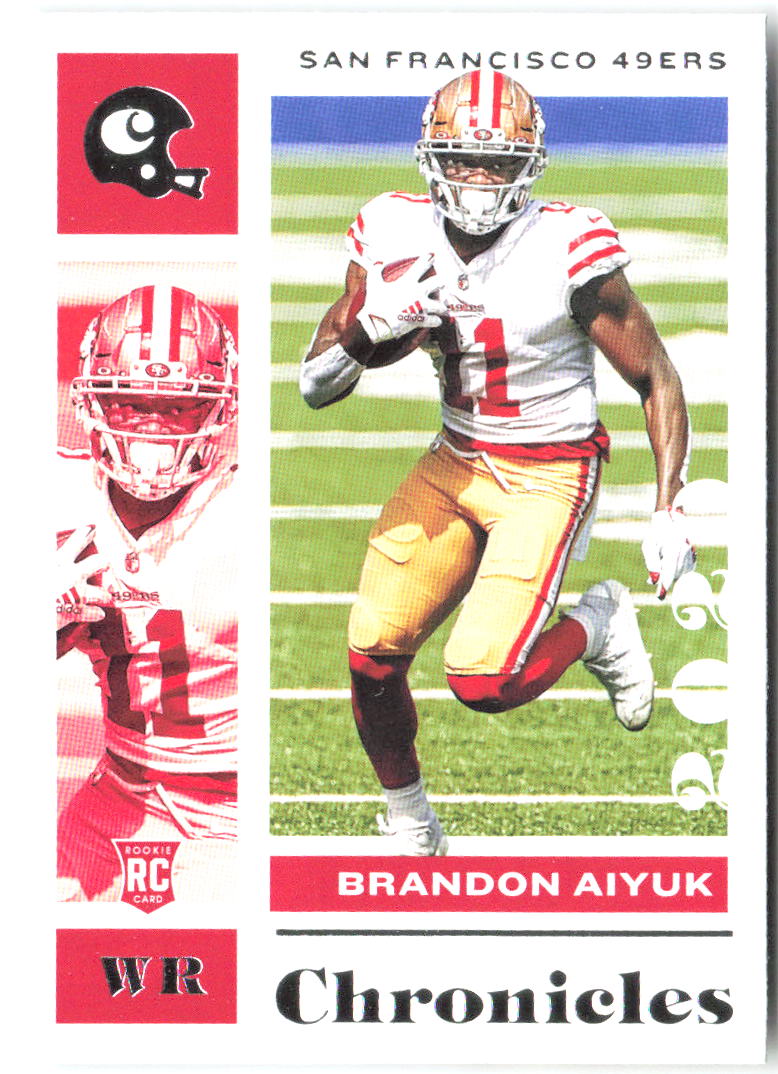 Brandon Aiyuk Panini Chronicles 86 2020 San Francisco 49ers RC