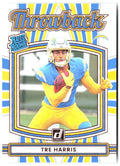 Tre Harris Donruss - Rated Rookies Throwback 34 2025 Los Angeles Chargers
