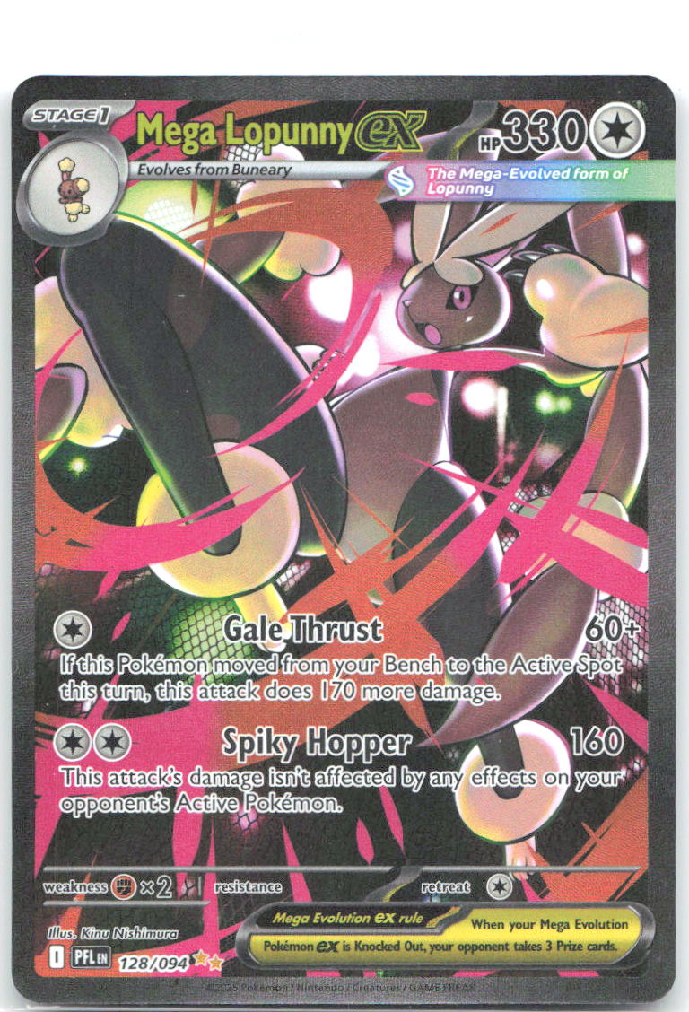 Mega Lopunny ex Holo Special Illustration Rare ME02 Phantasmal Flames 128/094 NM