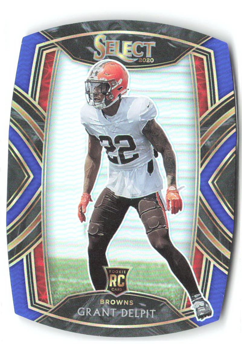 Grant Delpit Panini Select - Blue Prizm Die Cut 294 2020 Cleveland Browns