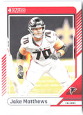 Jake Matthews Donruss 218 2024 Atlanta Falcons