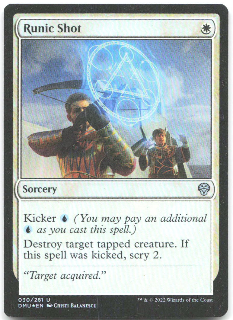 Runic Shot Foil U Dominaria United 30 NM Cristi Balanescu