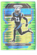 Jeremy Chinn Panini Prizm - Neon Green Pulsar 318 2021 Carolina Panthers