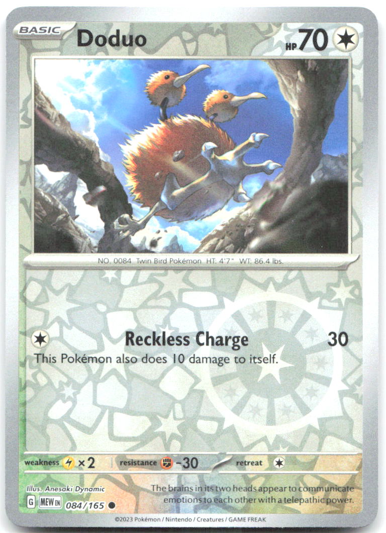 Doduo Reverse Holo Common SV Scarlet & Violet 151 084/165 NM Anesaki Dynamic