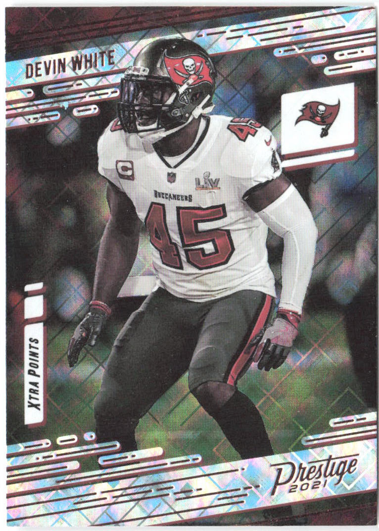 Devin White Panini Prestige - Xtra Points Diamond 187 2021 Tampa Bay Buccaneers