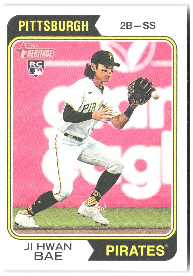 Ji Hwan Bae Topps Heritage 179 2023 Pittsburgh Pirates RC