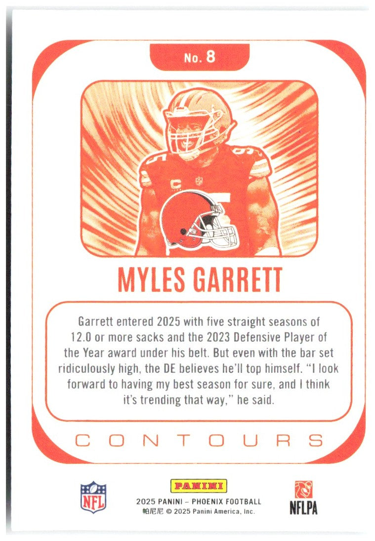 Myles Garrett Panini Phoenix - Contours 8 2025 Cleveland Browns