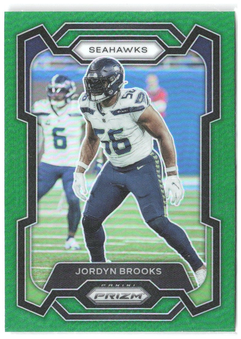 Jordyn Brooks Panini Prizm - Green 260 2023 Seattle Seahawks