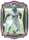 Mekhi Becton Panini Select - Purple Prizm Die Cut 190 2020 New York Jets