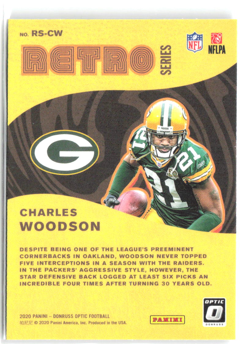 Charles Woodson Donruss Optic - Retro Series RS-CW 2020 Green Bay Packers