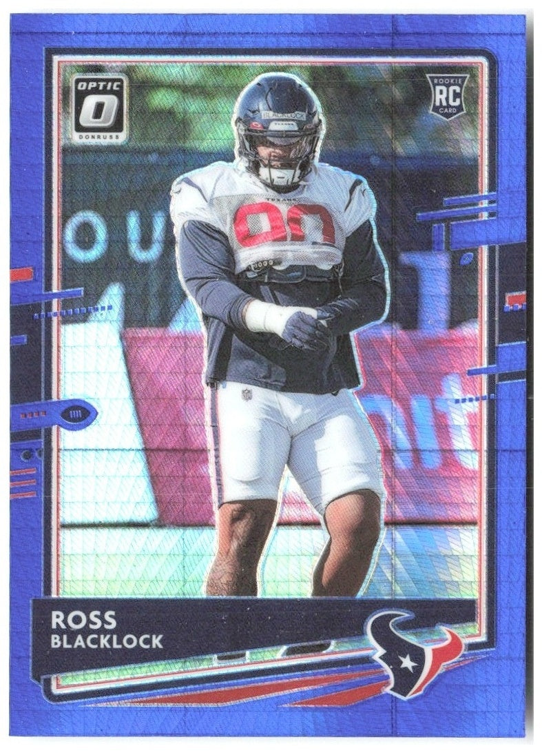 Ross Blacklock Donruss Optic - Blue Hyper 133 2020 Houston Texans
