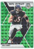 Cole Kmet Panini Mosaic - Prizm Green 273 2020 Chicago Bears