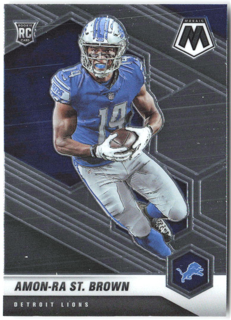 Amon-Ra St. Brown Panini Mosaic 328 2021 Detroit Lions RC