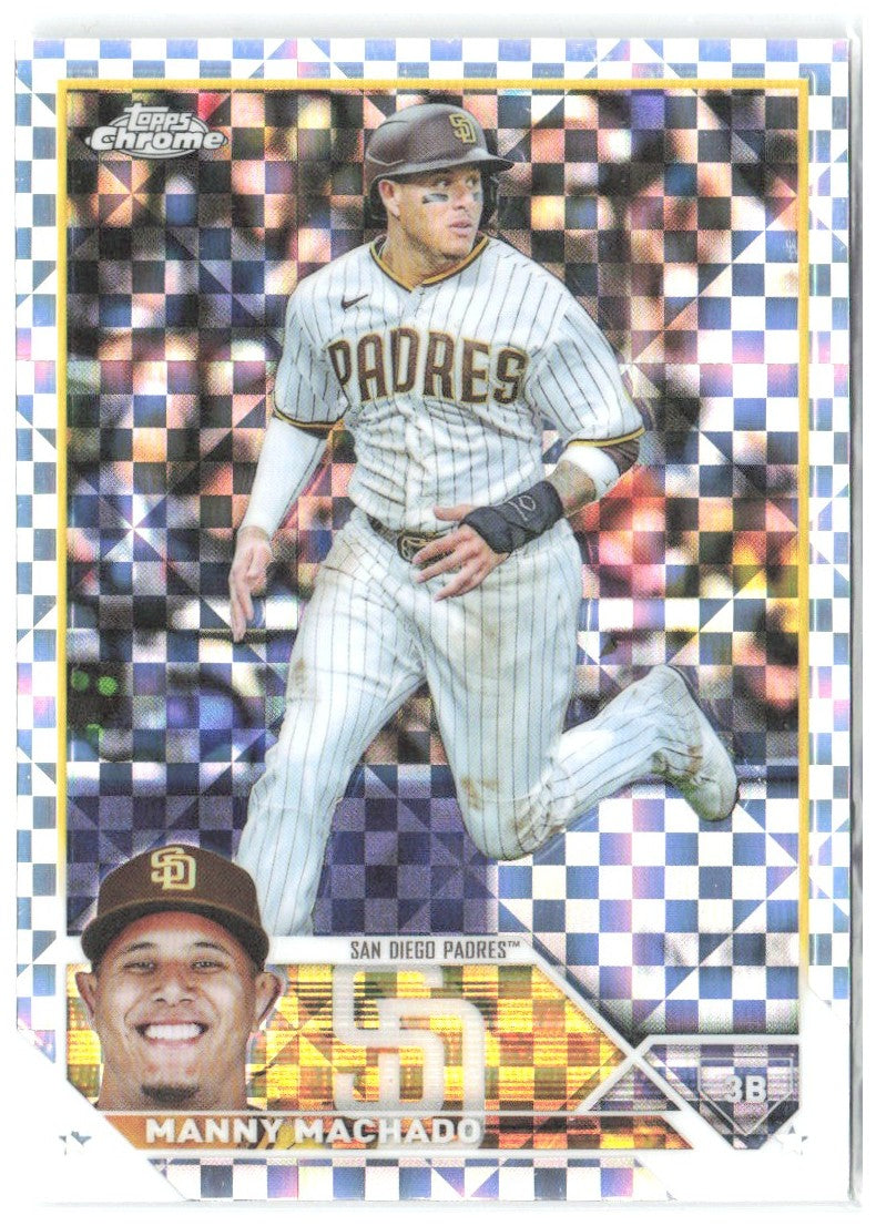 Manny Machado Topps Chrome - X-Fractors 124 2023 San Diego Padres