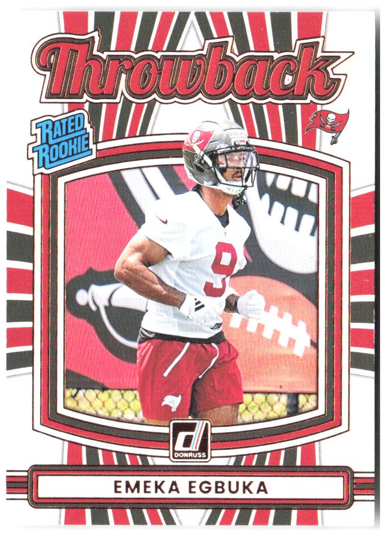 Emeka Egbuka Donruss - Rated Rookies Throwback 31 2025 Tampa Bay Buccaneers
