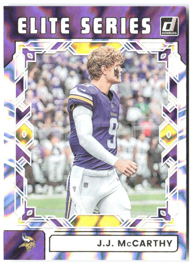 J.J. McCarthy Donruss - The Elite Series TES-JMC 2025 Minnesota Vikings