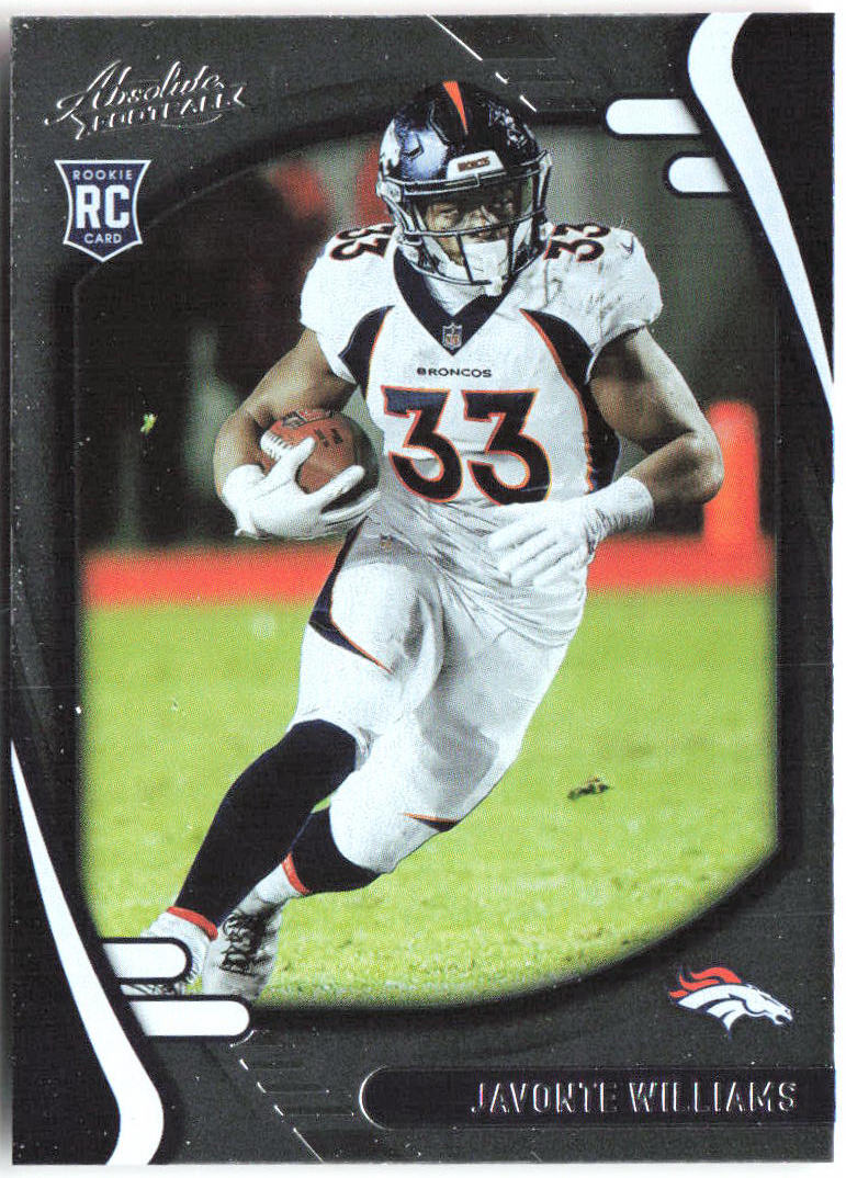 Javonte Williams Panini Absolute - Retail 115 2021 Denver Broncos RC