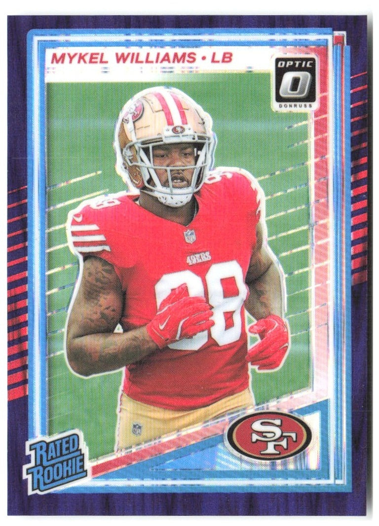 Mykel Williams Donruss Optic - Purple Shock 210 2025 San Francisco 49ers