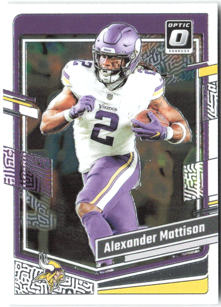 Alexander Mattison Donruss Optic 121 2023 Minnesota Vikings
