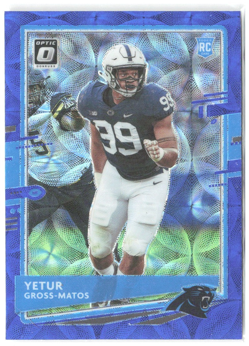 Yetur Gross-Matos Donruss Optic - Blue Scope 113 2020 Carolina Panthers