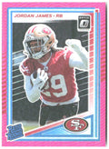 Jordan James Donruss Optic - Pink 278 2025 San Francisco 49ers