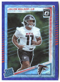 Jalon Walker Donruss - Optic Rated Rookies Blue Scope 344 2025 Atlanta Falcons