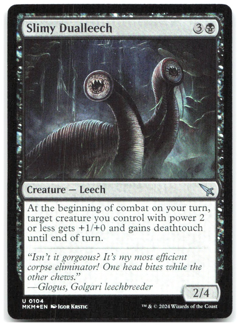 Slimy Dualleech Foil U Murders at Karlov Manor 104 NM Igor Krstic