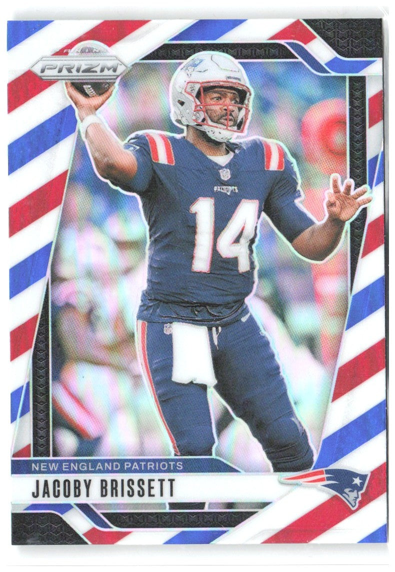 Jacoby Brissett Panini Prizm - Red White and Blue 194 2024 New England Patriots