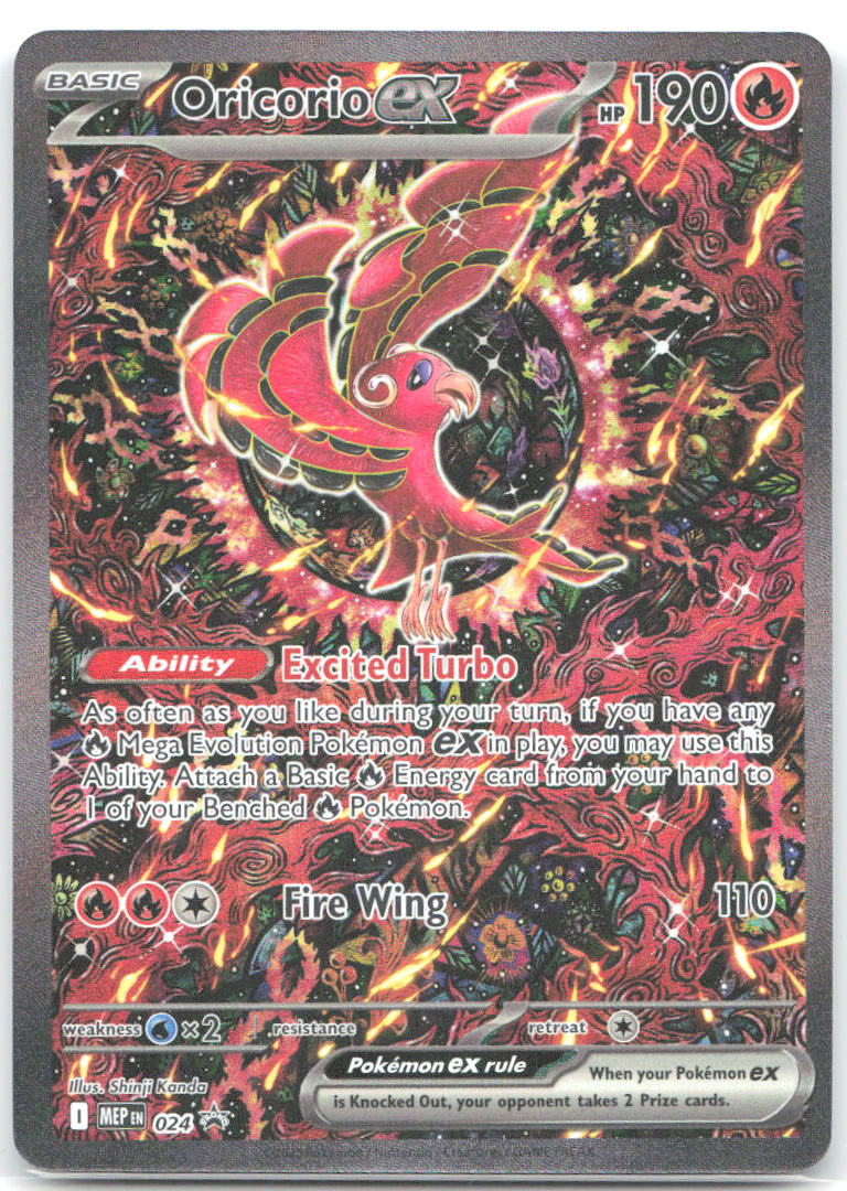 Oricorio ex Holo Promo ME: Mega Evolution Promo 024 NM Shinji Kanda