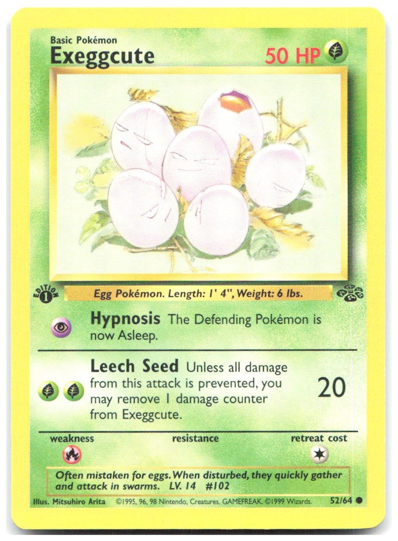 Exeggcute 1st Edition Common Jungle 52/64 NM Mitsuhiro Arita