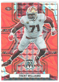 Trent Williams Panini Mosaic Mosaic Reactive Orange 232 2022 San Francisco 49ers