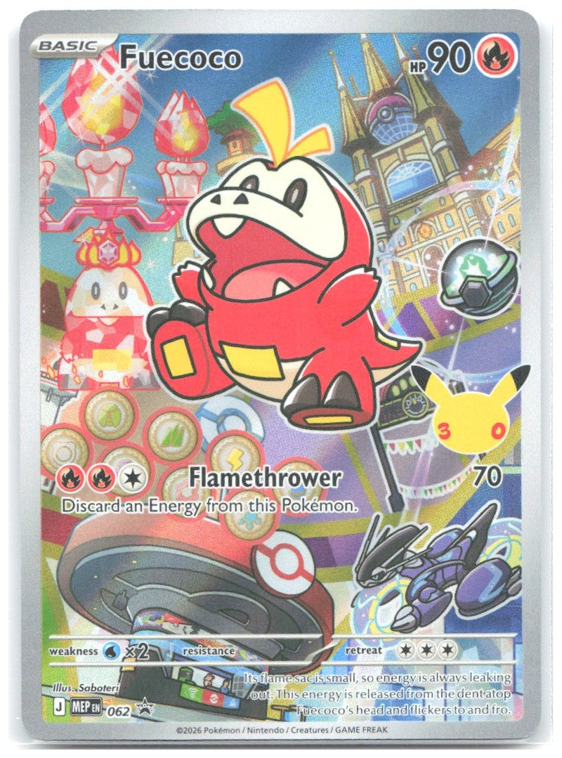 Fuecoco Holo Promo ME Mega Evolution Promo 062 NM Saboteri