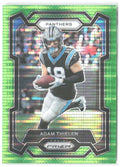 Adam Thielen Panini Prizm - Neon Green Pulsar 37 2023 Carolina Panthers