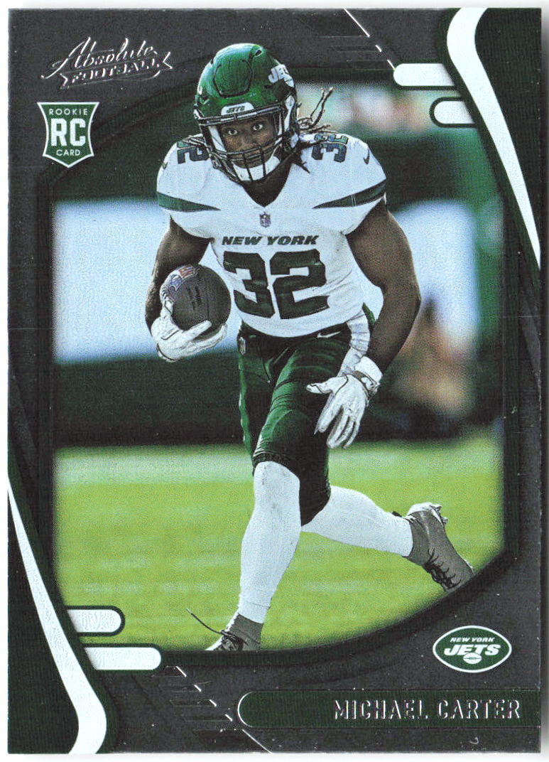 Michael Carter Panini Absolute - Retail 129 2021 New York Jets RC