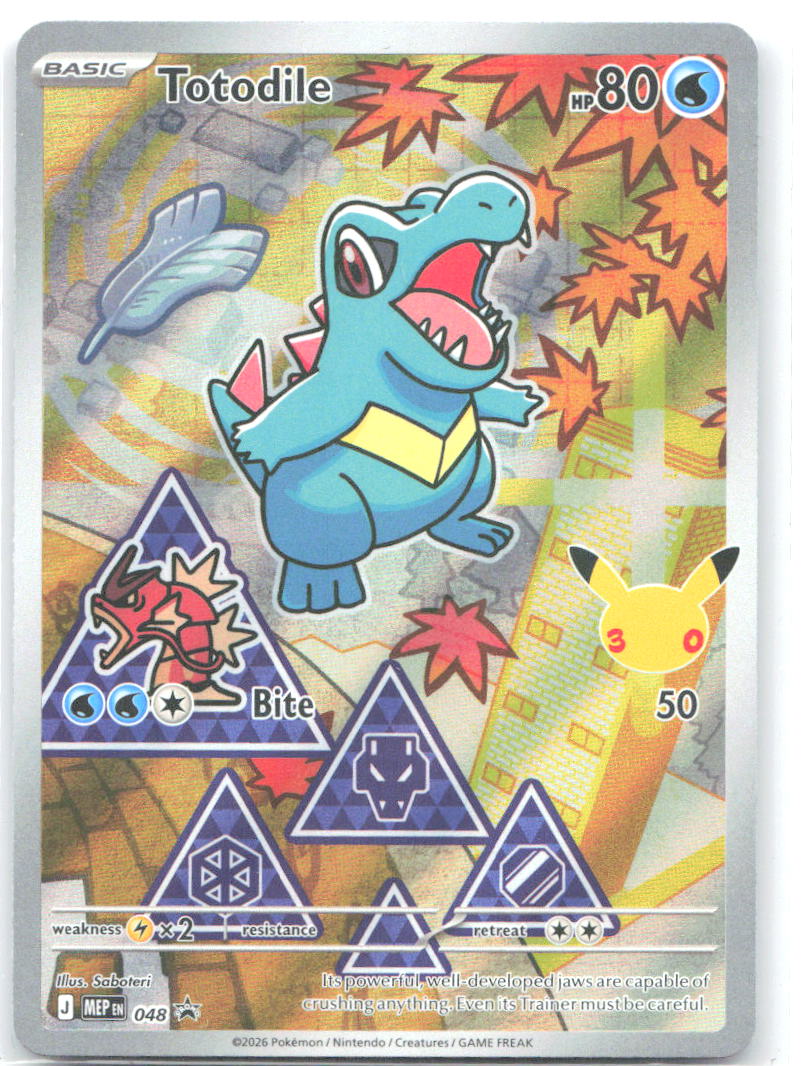 Totodile Holo Promo ME: Mega Evolution Promo 048 NM Saboteri